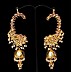 Awadhi kundan Jumkhi Earring - Sea Horse design 